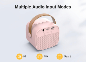Купить  колонка с микрофоном Fifine Mini Speaker and Mic set E1, Pink-5.jpg